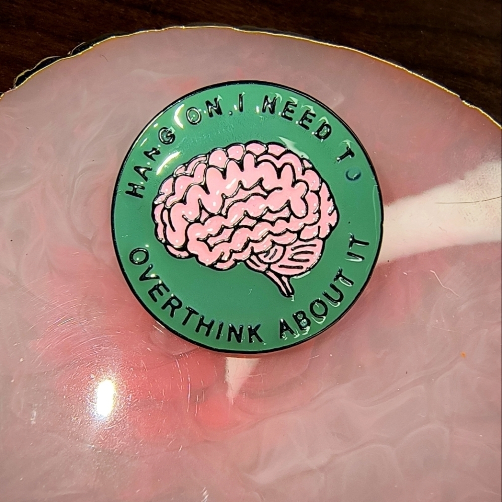 Green and Pink Enamel Pin